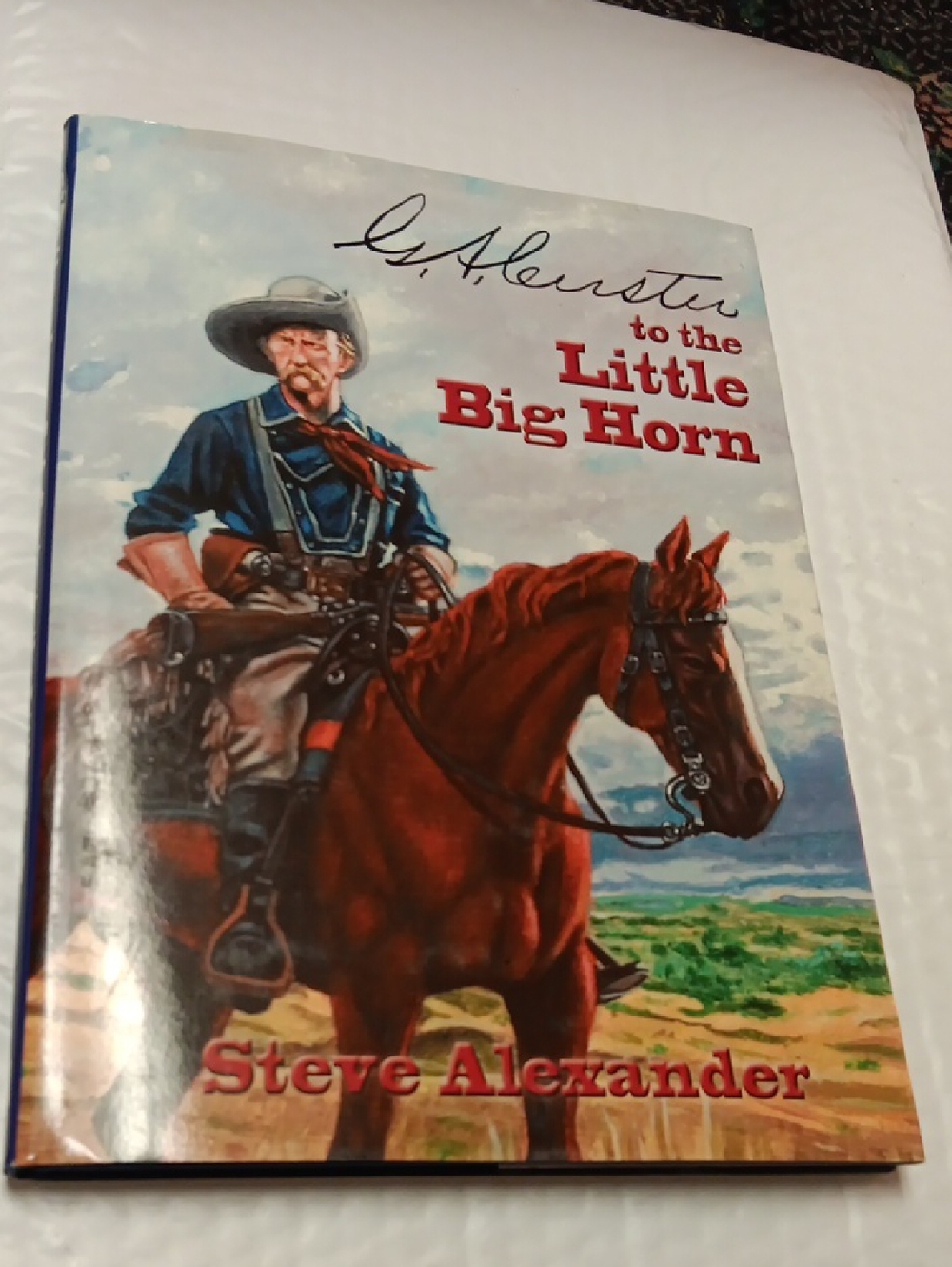 'To the Little Big Horn' Hardcover Coffee Table Book - Red/Brown Cover